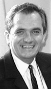 A grey scale image of Nick Bryant of Nick Bryant.